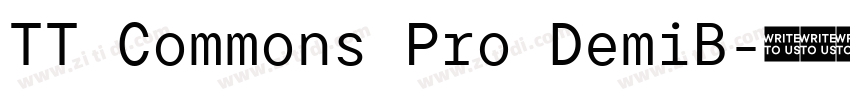TT Commons Pro DemiB字体转换